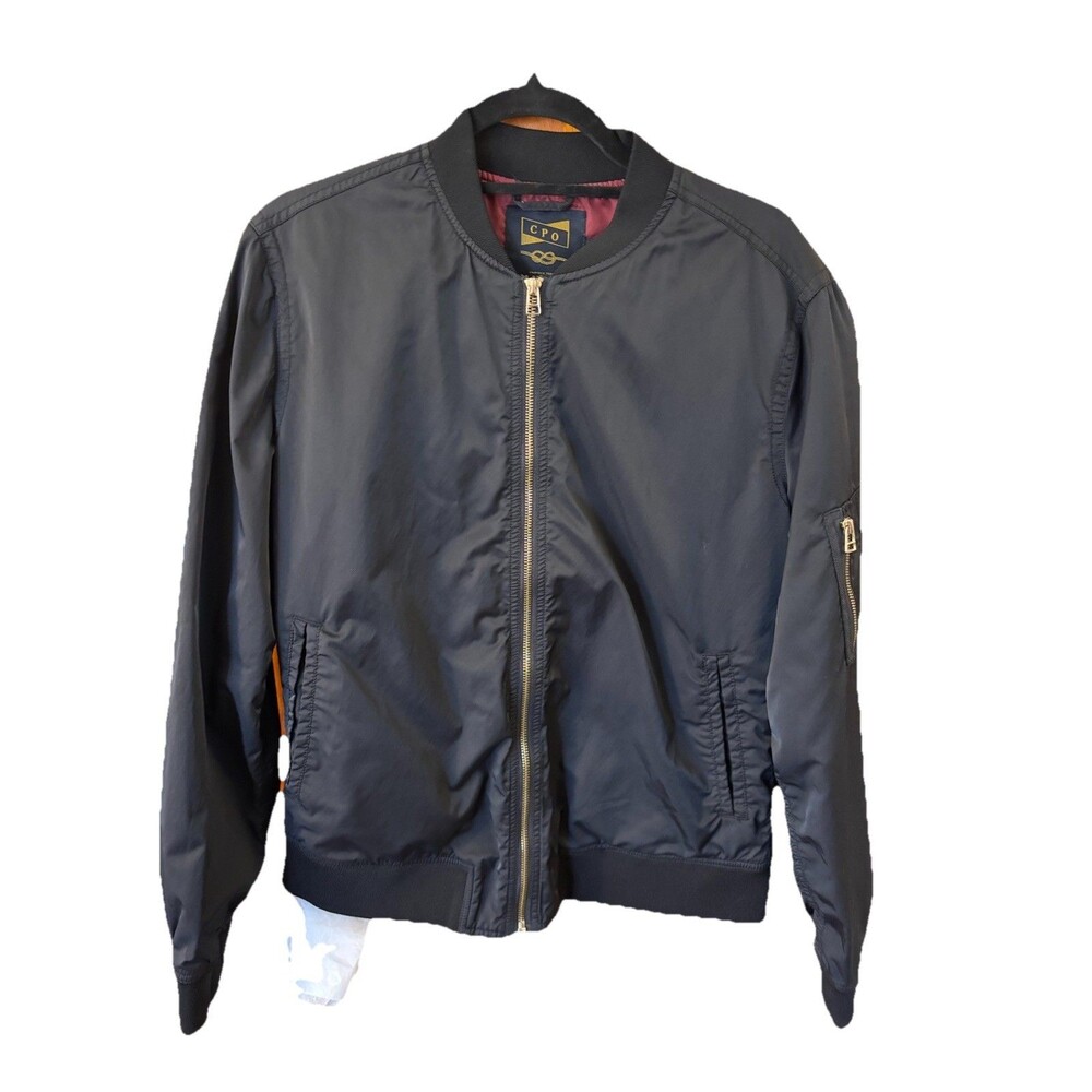 Bomber Jacket Size Medium Color Black Utility Wear CPO Shipman Supply